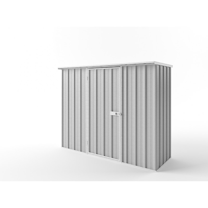 EasyShed Zinc Flat Roof Garden Shed Medium Garden Sheds 2.25m x 0.75mx 